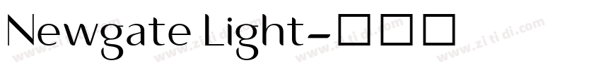 Newgate Light字体转换